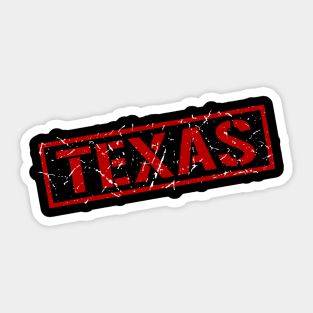 Texas Stamp of Approval Distressed Sticker